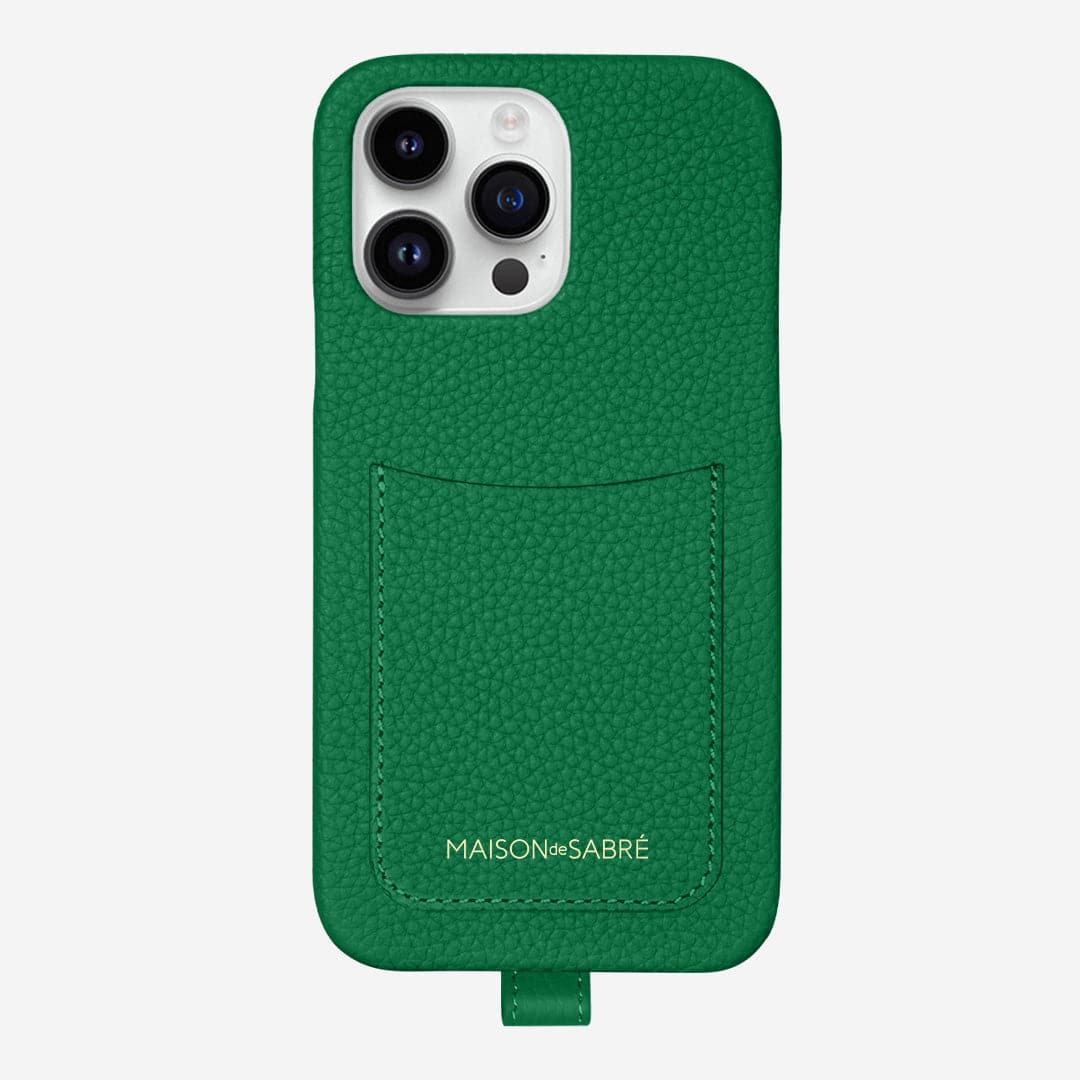 Sling Phone Case iPhone 15 Pro Max in Emerald Green – MAISON de SABRÉ