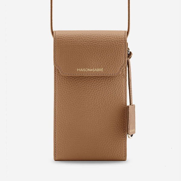 The Phone Pouch - Sandstone Brown – MAISON de SABRÉ