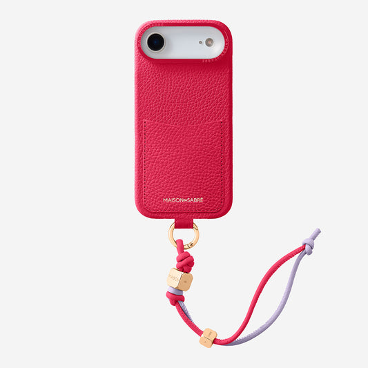 The Wristlet Phone Case iPhone 17 Air - Shibuya Fuchsia