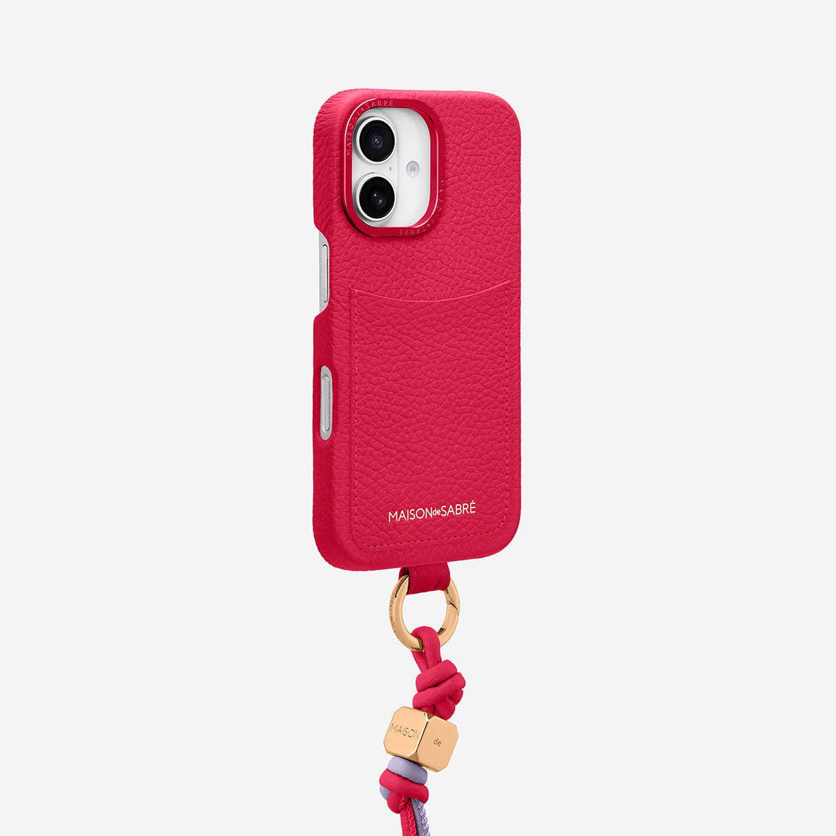 The Wristlet Phone Case iPhone 16 - Shibuya Fuchsia – MAISON de SABRÉ