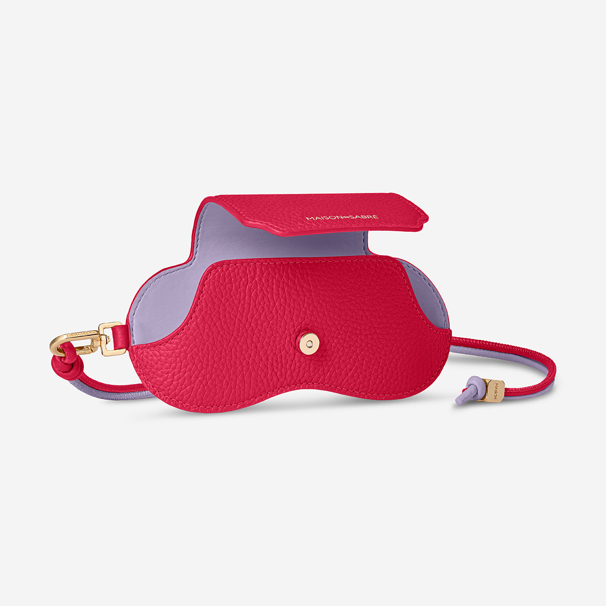 Sunglasses Sling Case in Fuchsia Lavender | MAISON de SABRÉ
