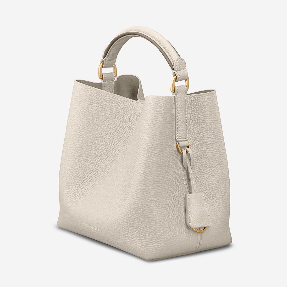 The Mini Bucket Bag - Foam Cashmere