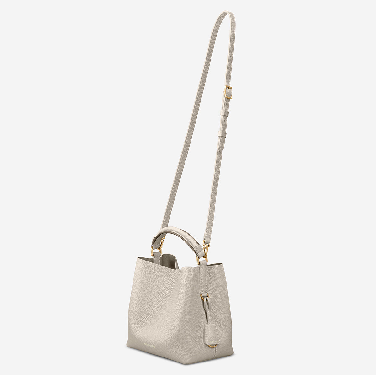 The Mini Bucket Bag - Foam Cashmere