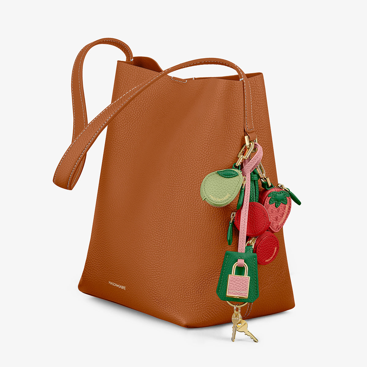 SABRÉMOJI™ Padlock Charm in Emerald Lily | MAISON de SABRÉ