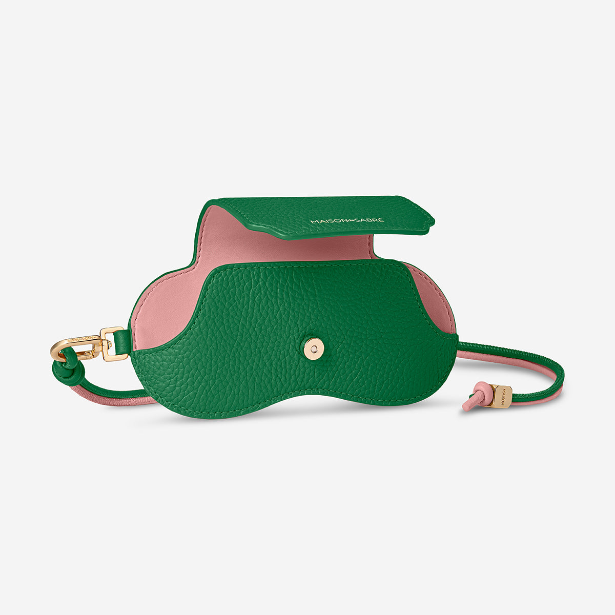 Sunglasses Sling Case in Emerald Lily | MAISON de SABRÉ