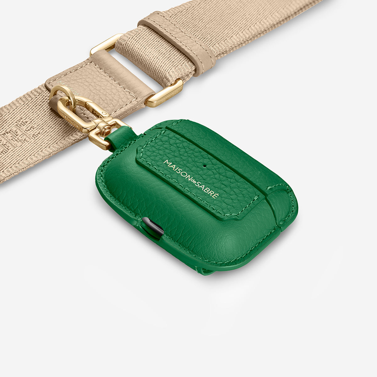 AirPods Pro 3 Case Charm in Emerald Green | MAISON de SABRÉ