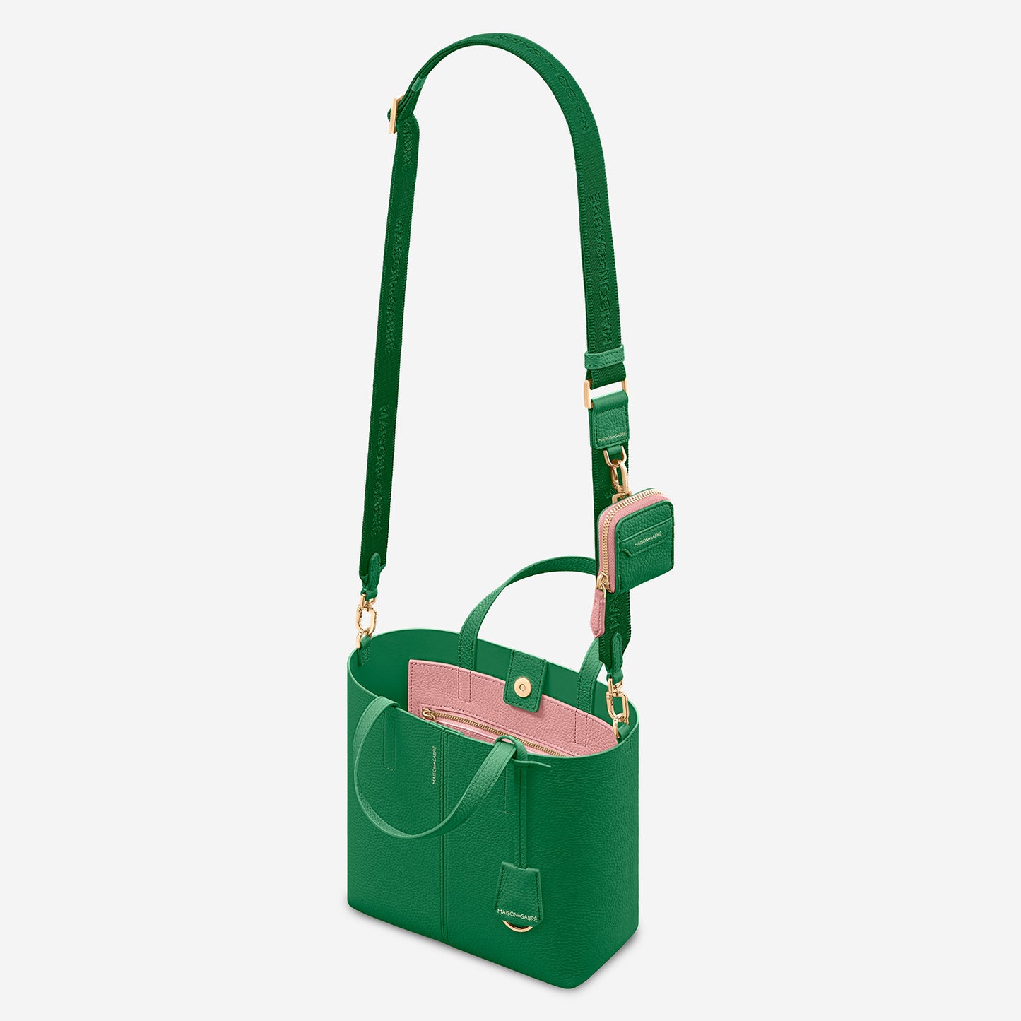 Small Soft Tote Duo - Emerald Lily