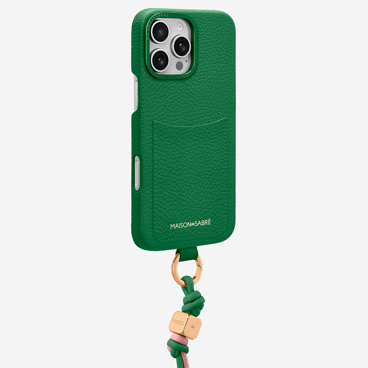 The Wristlet Phone Case iPhone 16 Pro - Emerald Green