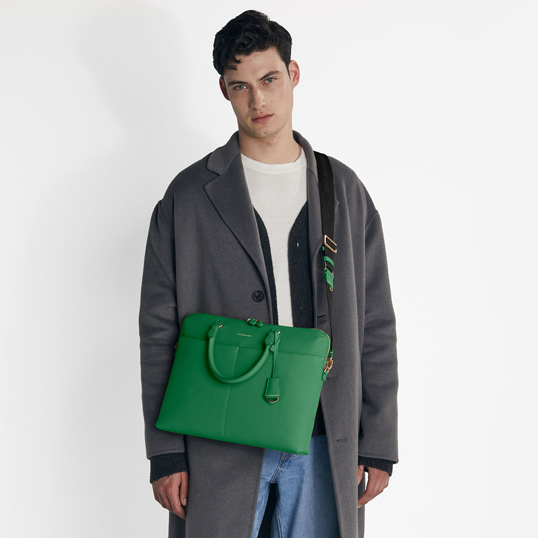 The Laptop Bag - Emerald Green