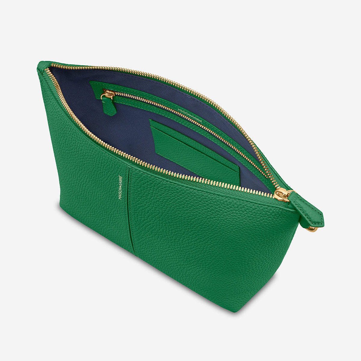 The Medium Flaire Pouch - Emerald Green