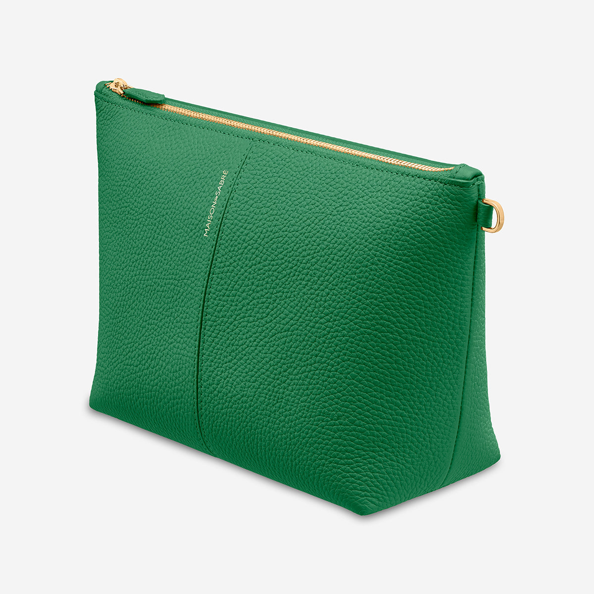 The Medium Flaire Pouch - Emerald Green