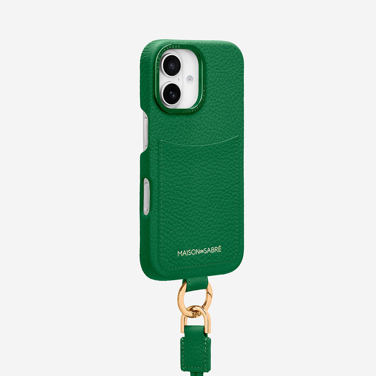 Sling Phone Case iPhone 16 in Emerald Green – MAISON de SABRÉ