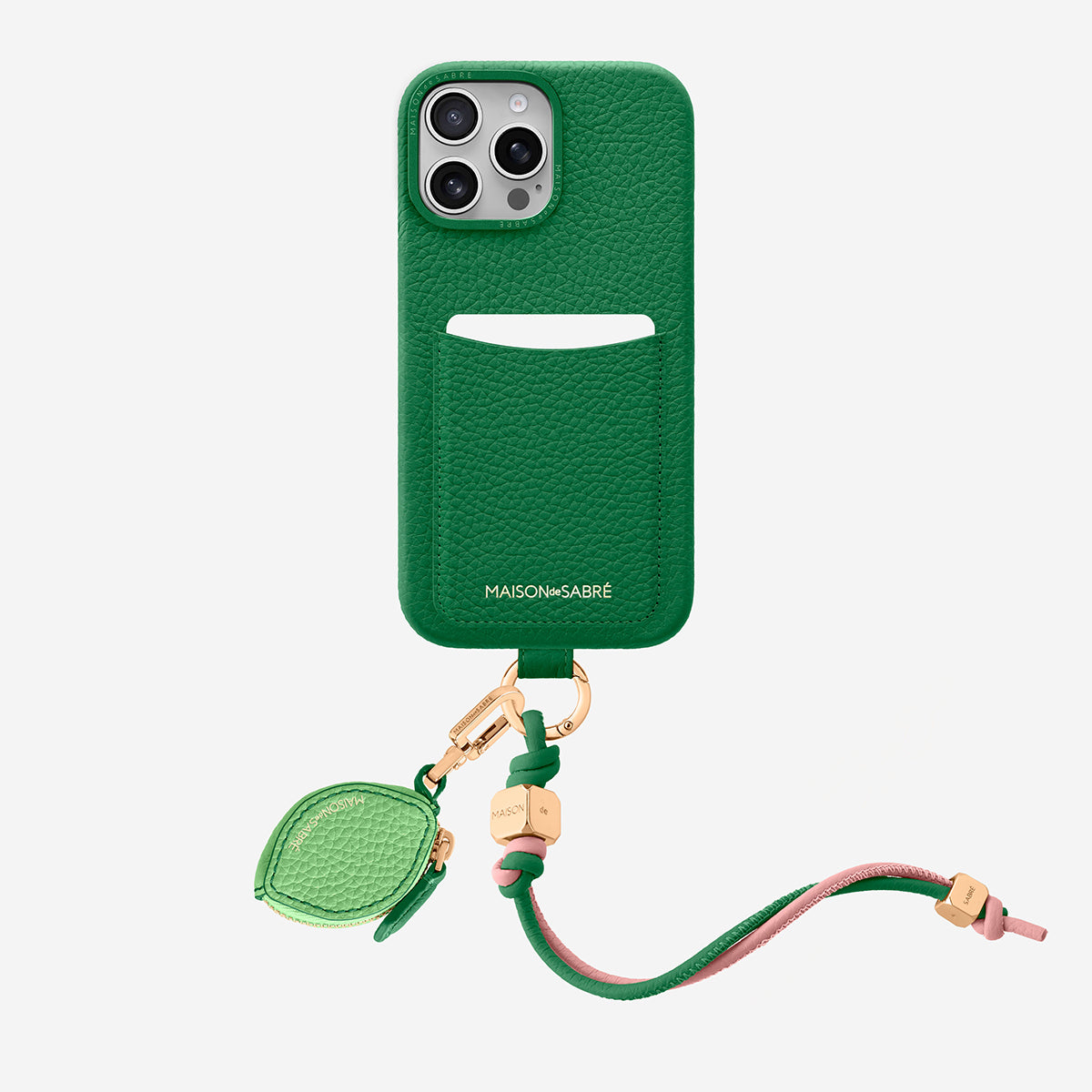 The Wristlet Phone Case iPhone 16 Pro - Emerald Green