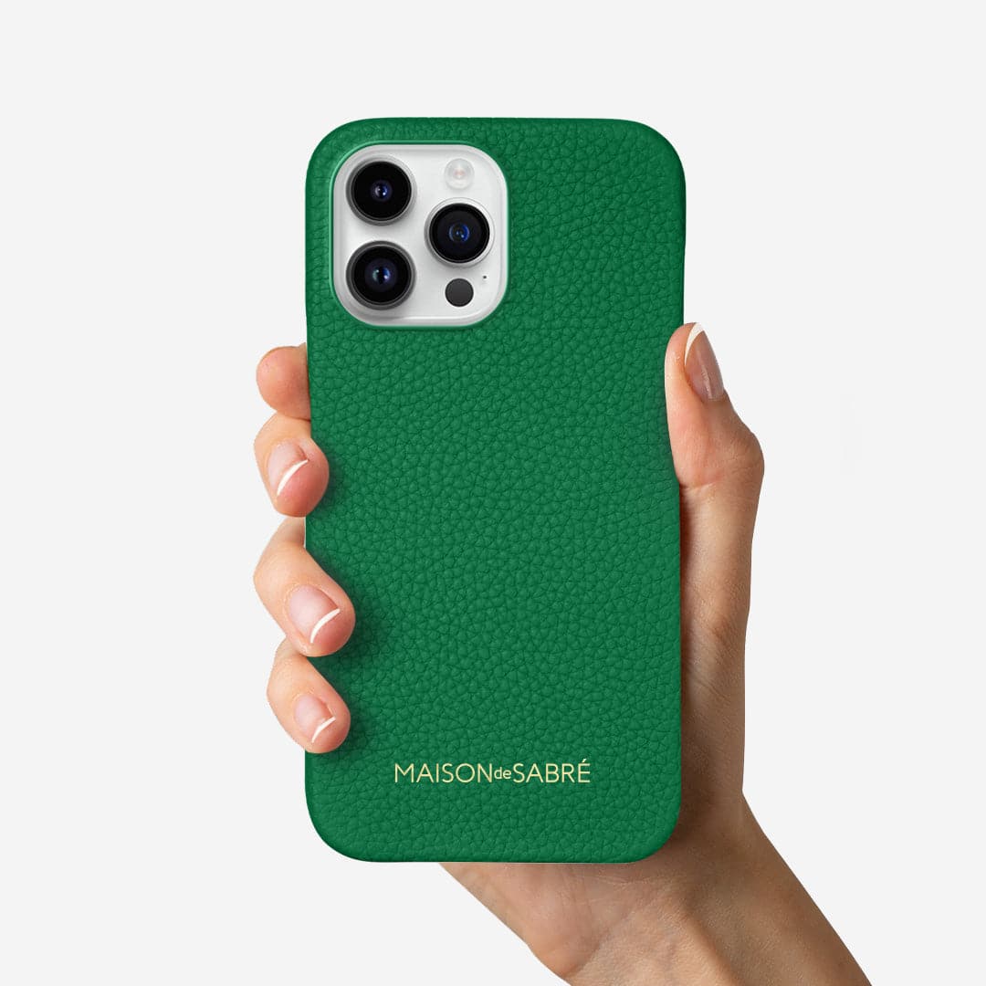 iPhone 14 Pro Case in Emerald Green | MAISON de SABRÉ