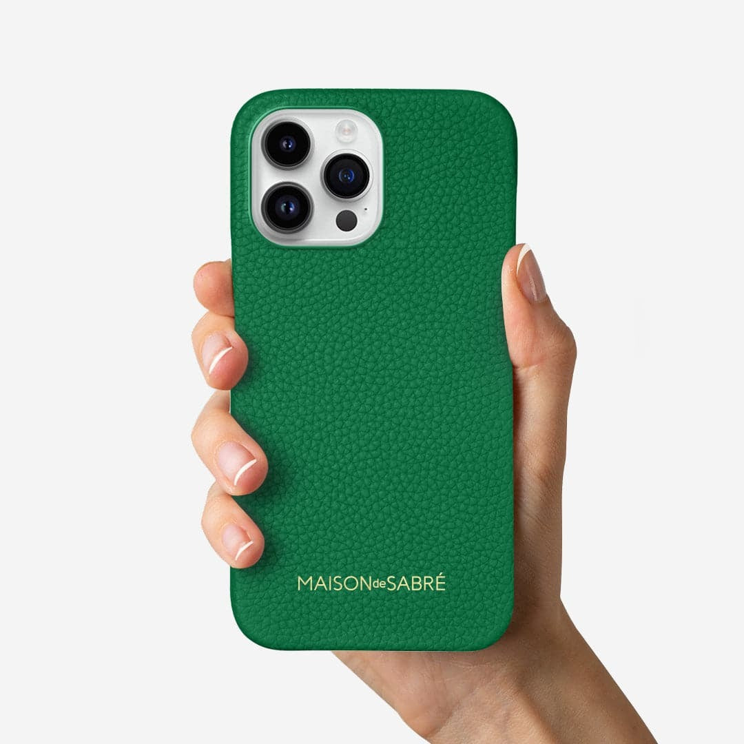 iPhone 15 Pro Case in Emerald Green | MAISON de SABRÉ