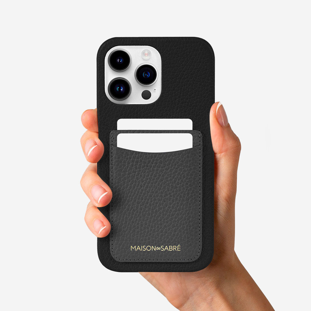 The Card Phone Case iPhone 14 Pro Max - Graphite Caviar – MAISON