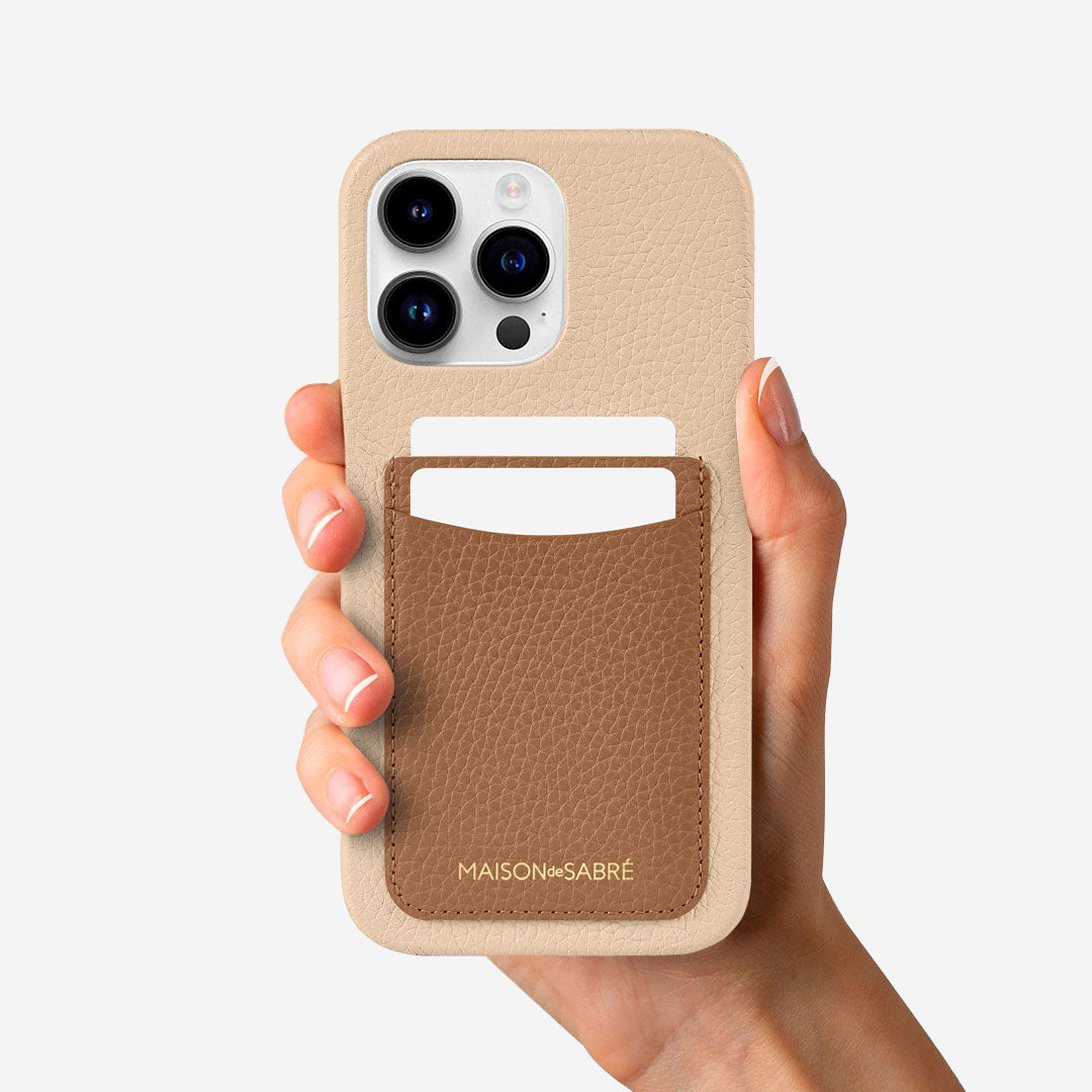 The Card Phone Case iPhone 14 Pro - Sandstone Nude – MAISON de SABRÉ