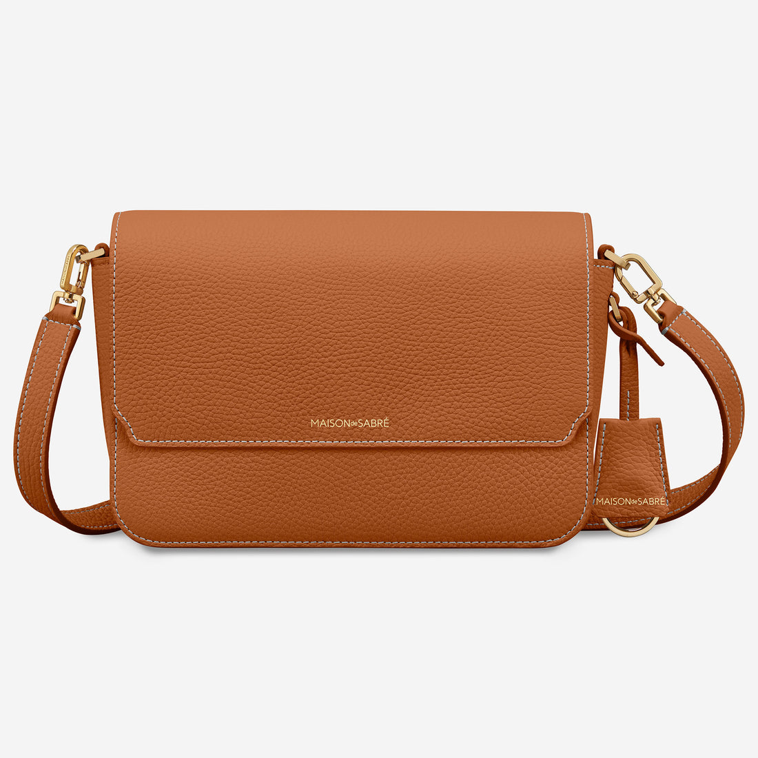 The Medium Flap Bag - Pecan Brown