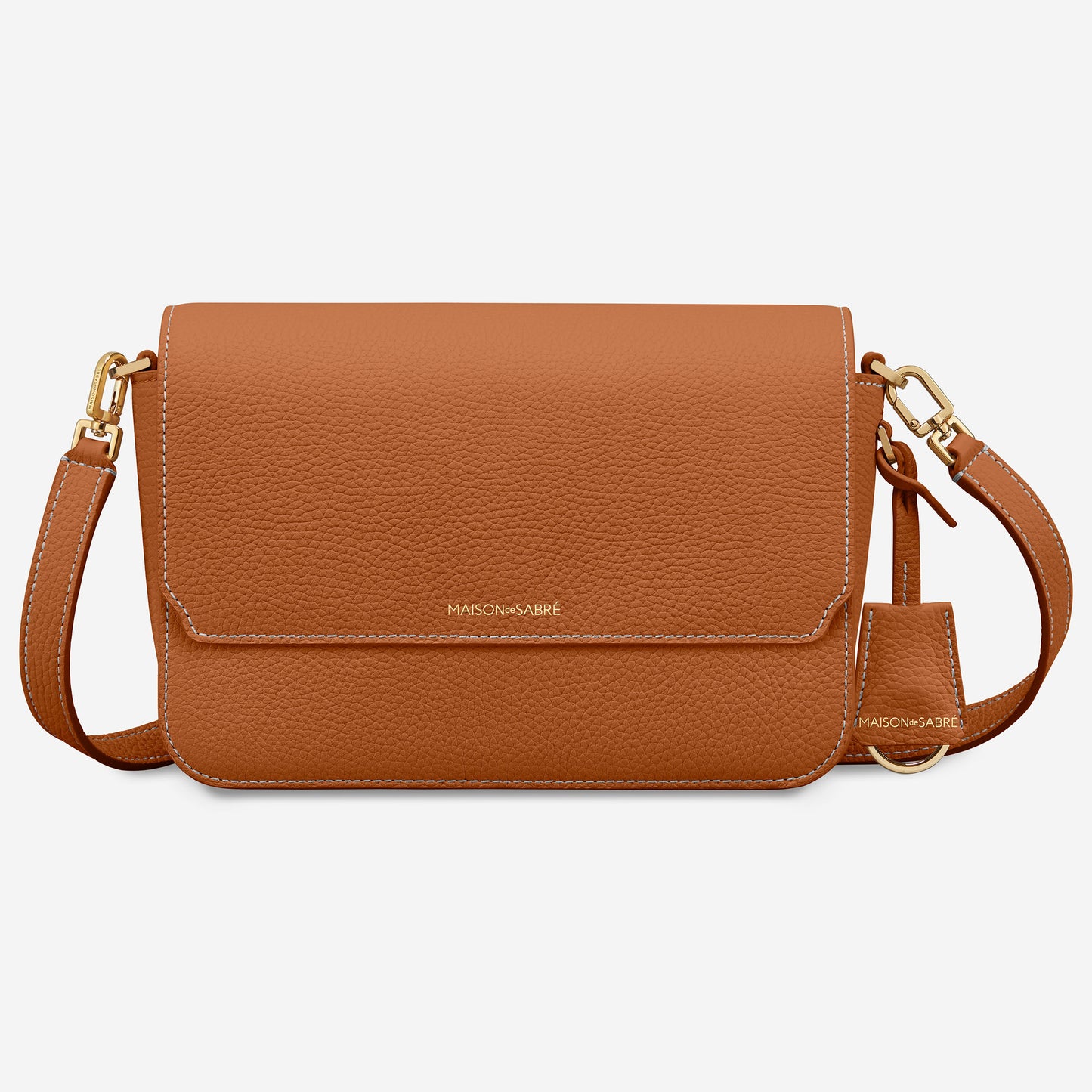 The Medium Flap Bag - Pecan Brown