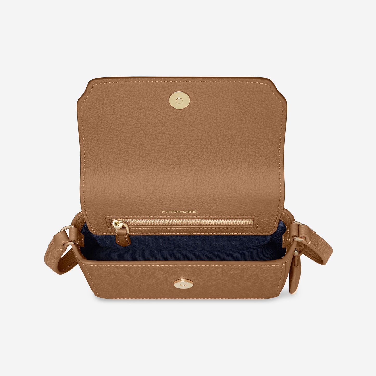 The Micro Flap Bag - Sandstone Brown