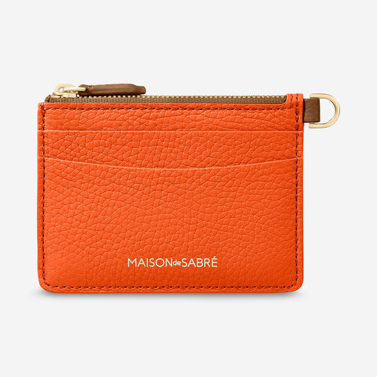 The Zipped Card Pouch - Manhattan Sandstone