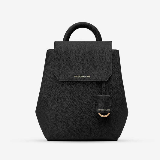 The Mini Soft Backpack - Black Caviar
