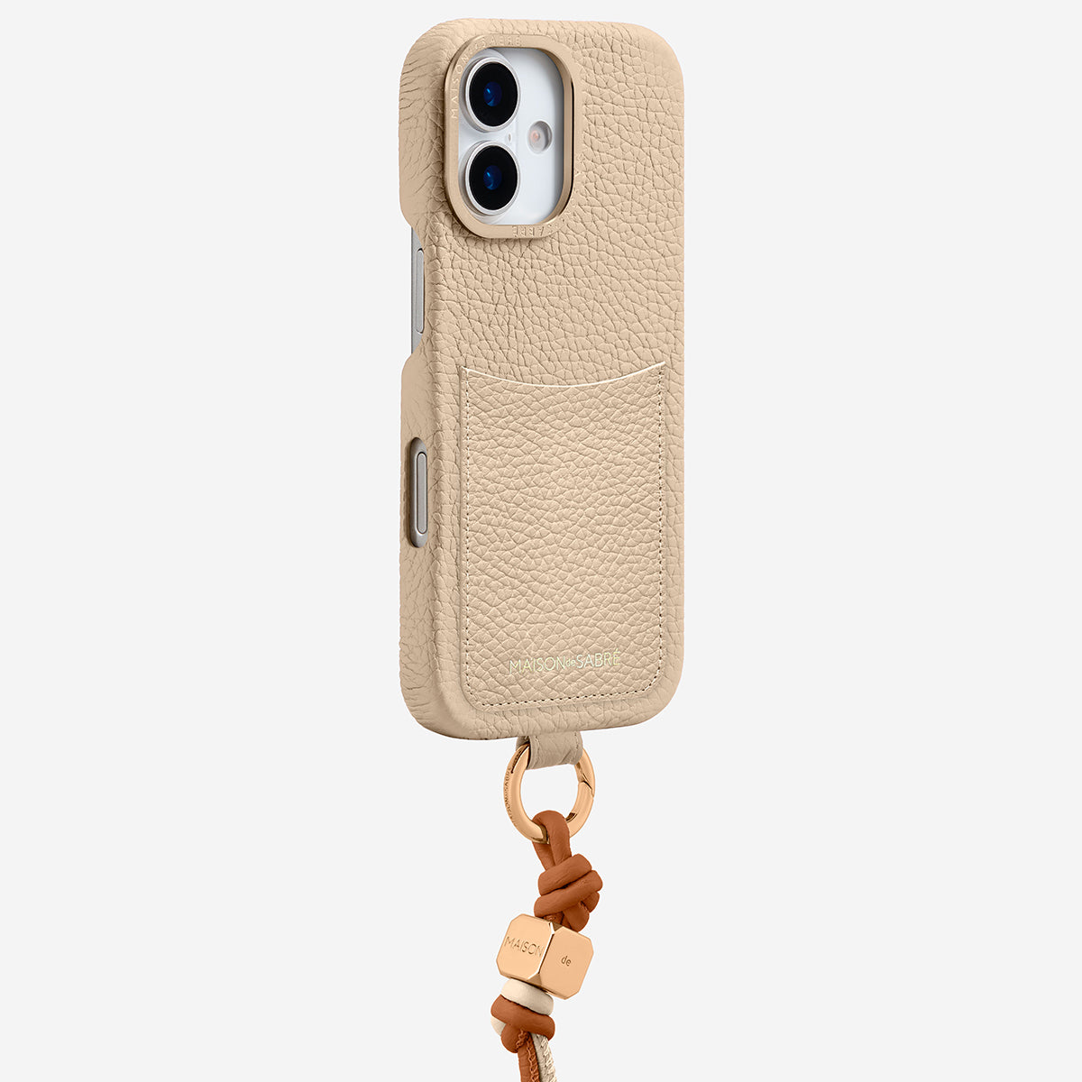 The Wristlet Phone Case iPhone 17 - Saharan Nude – MAISON de SABRÉ