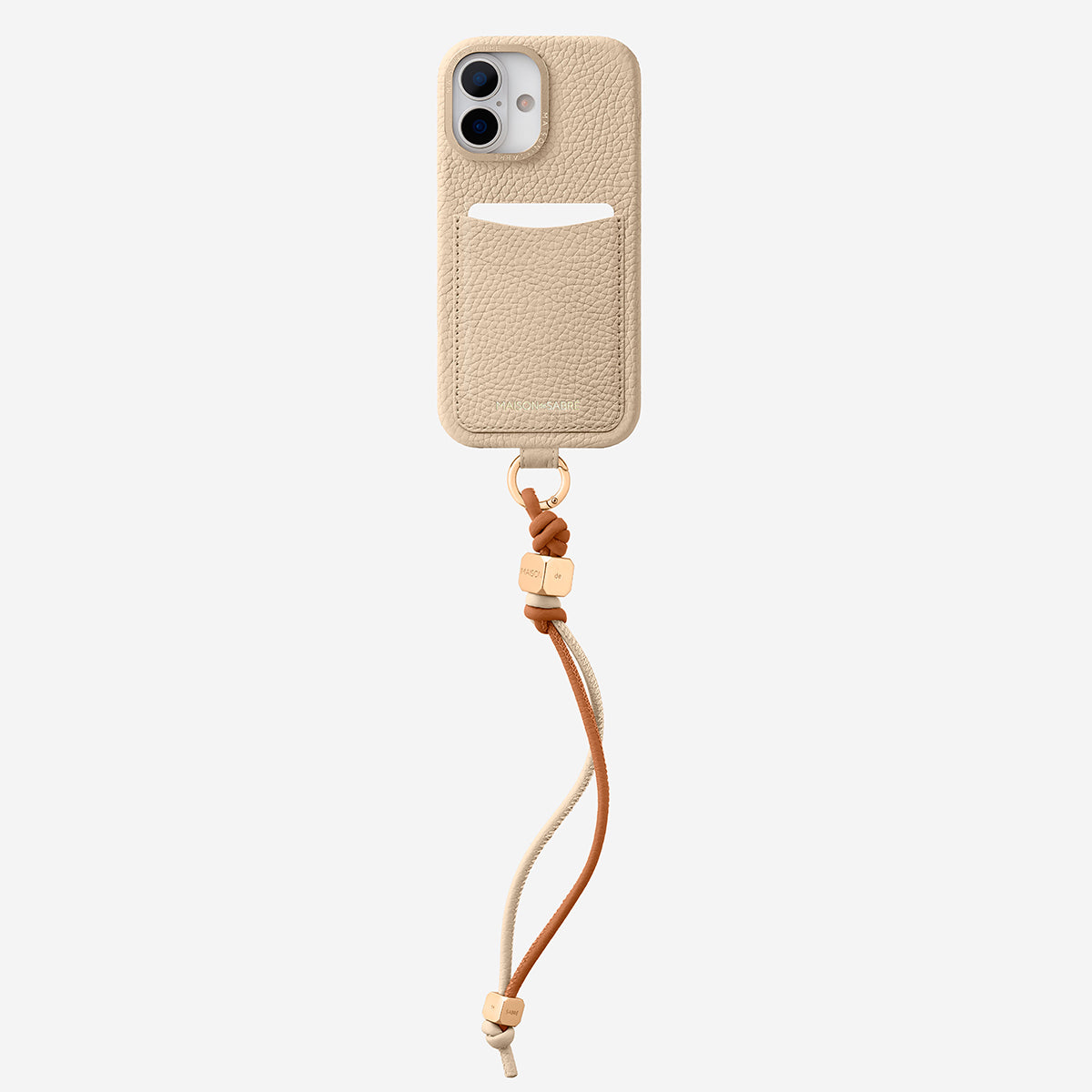 The Wristlet Phone Case iPhone 17 - Saharan Nude – MAISON de SABRÉ