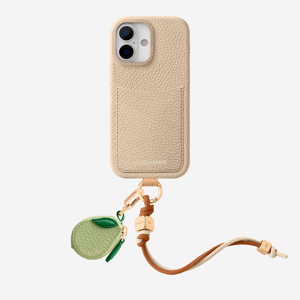 The Wristlet Phone Case iPhone 17 - Saharan Nude – MAISON de SABRÉ