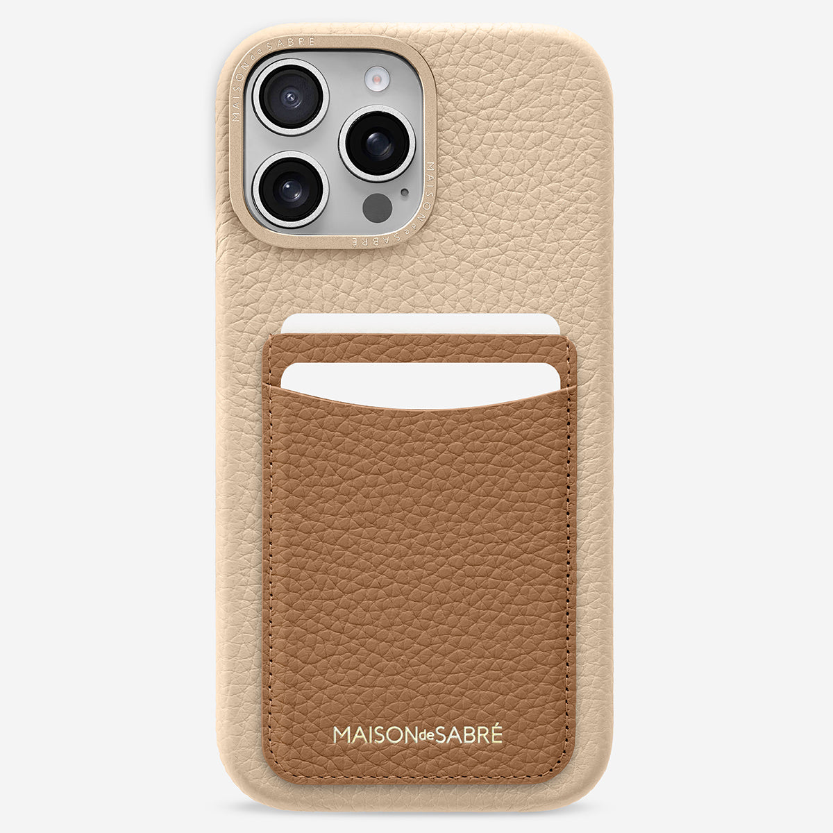 The Card Phone Case iPhone 16 Pro Max - Sandstone Nude