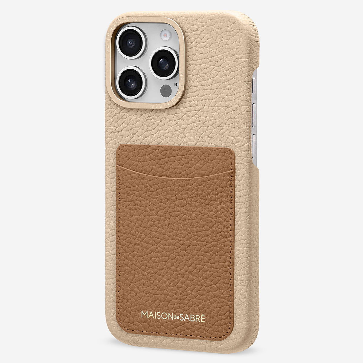 The Card Phone Case iPhone 16 Pro - Sandstone Nude