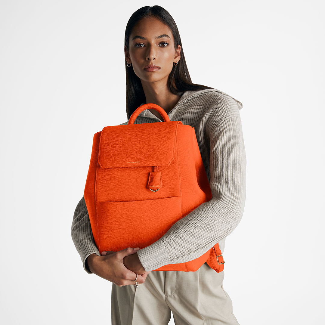 The Large Soft Backpack - Manhattan Orange