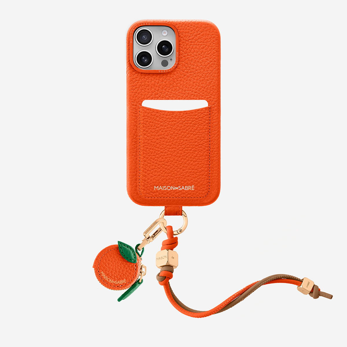 The Wristlet Phone Case iPhone 16 Pro - Manhattan Orange