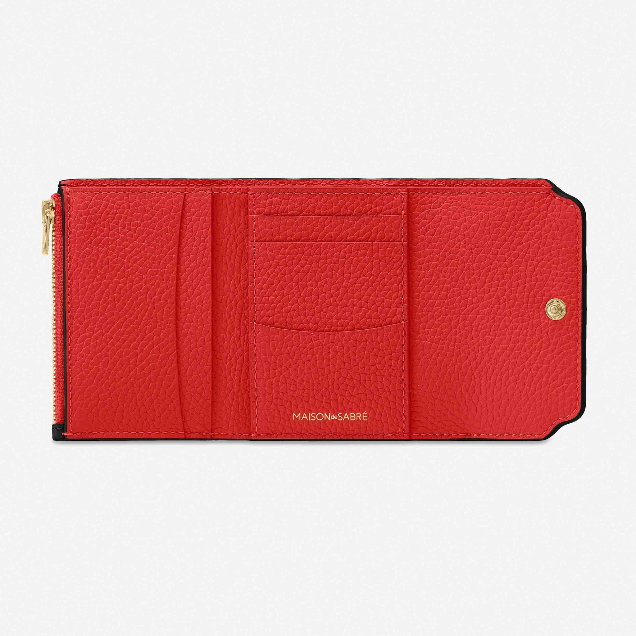 The Trifold Wallet - Rouge Noir – MAISON de SABRÉ