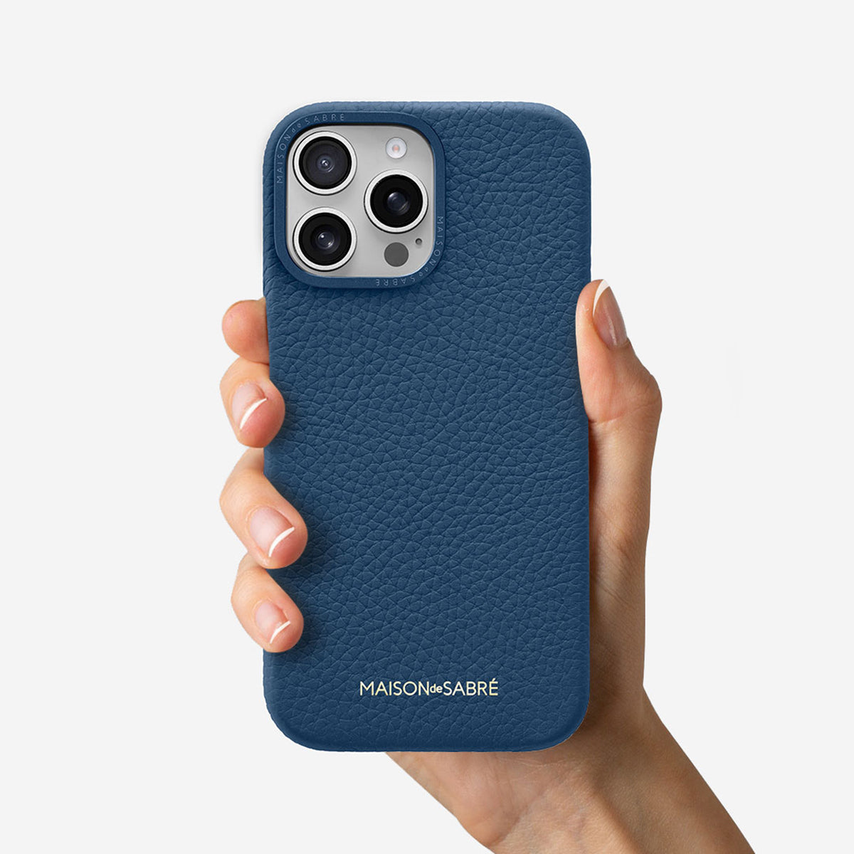 iPhone 16 Pro Max Case in Pacific Blue | MAISON de SABRÉ