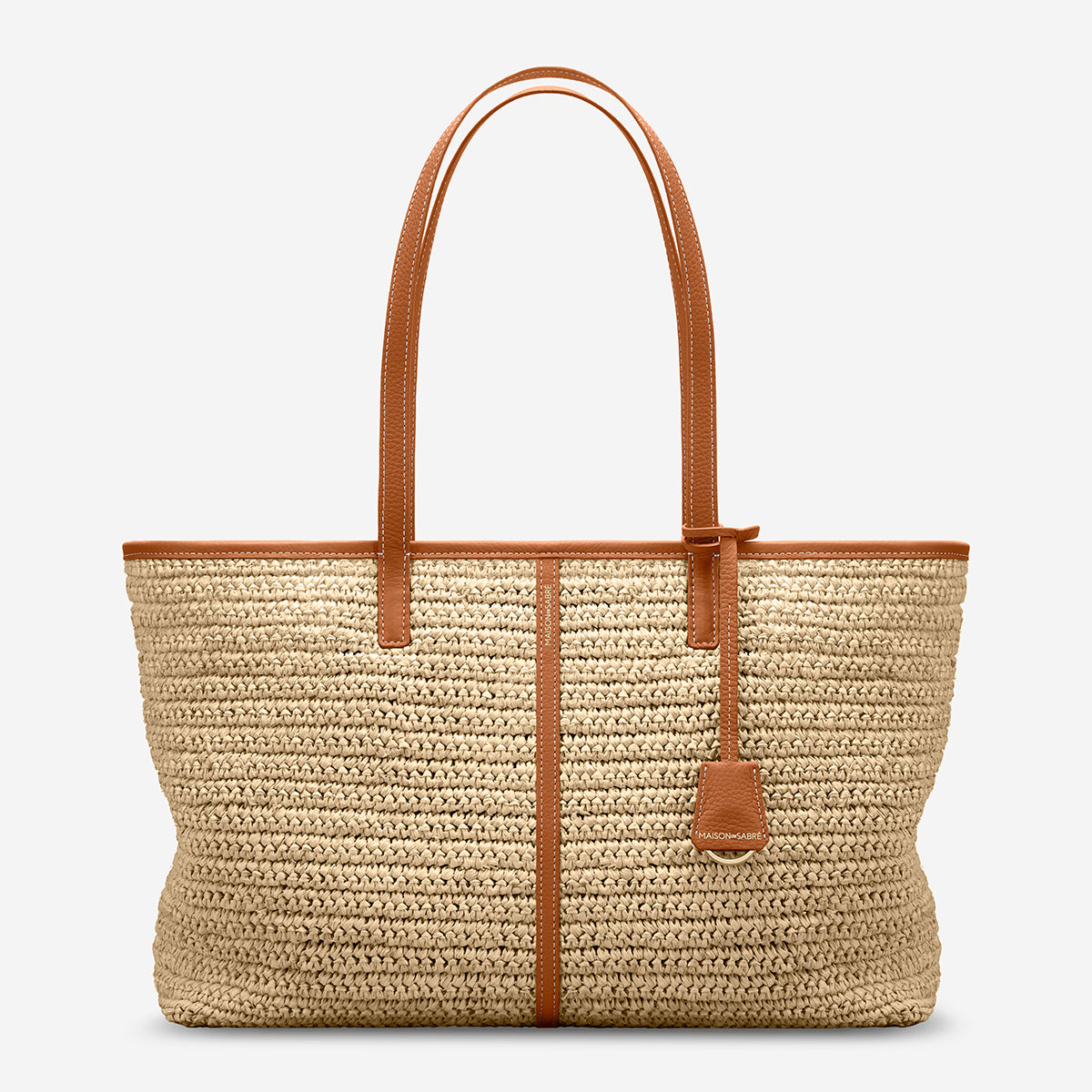 The Raffia Snap Soft Tote