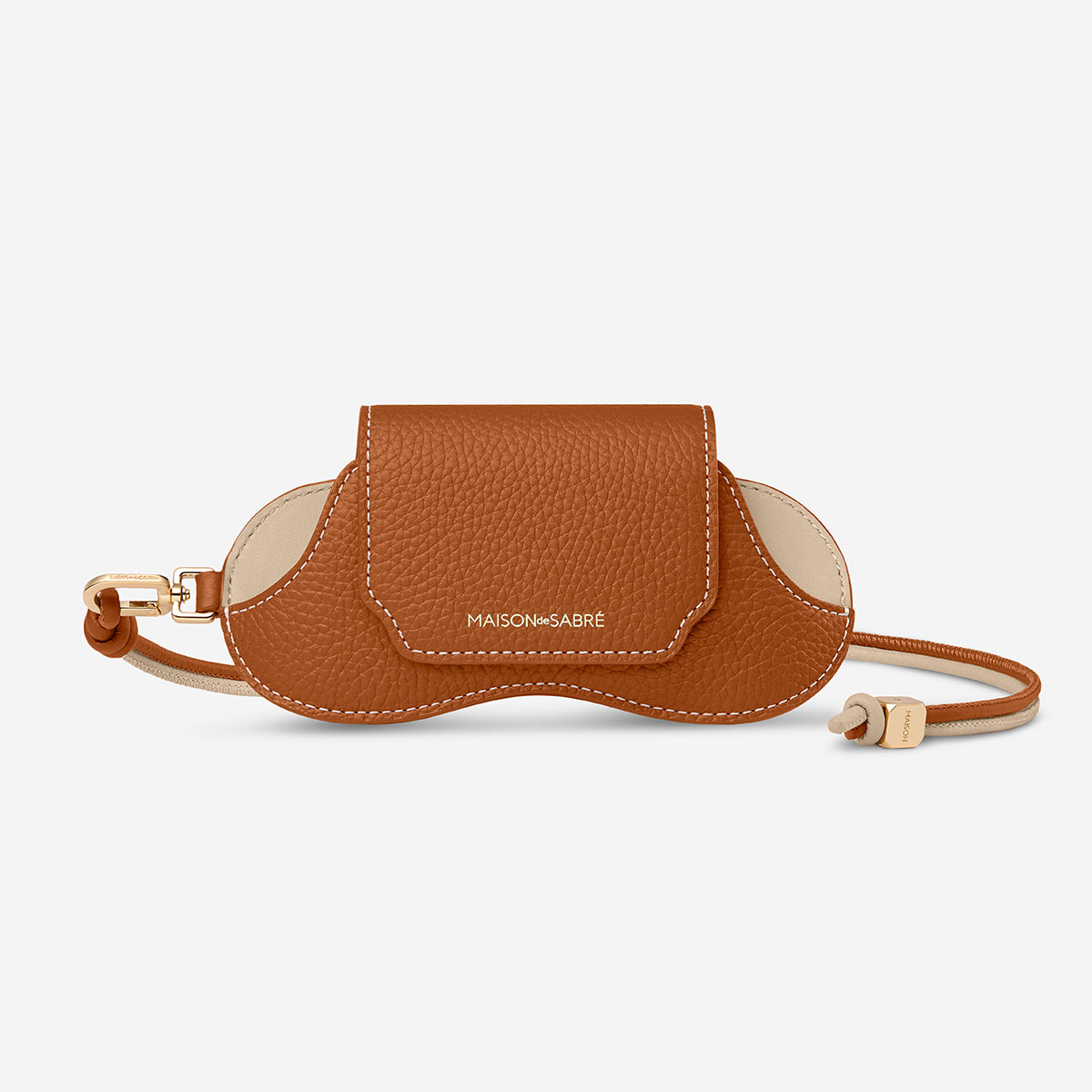 Sunglasses Sling Case in Pecan Nude | MAISON de SABRÉ