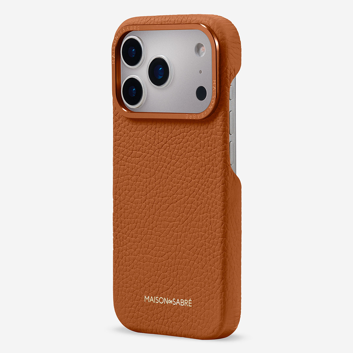 MAISON de SABRE レザー iPhone17proケース iPhone 17 Pro Case in Pecan Brown | MAISON de SABRÉ