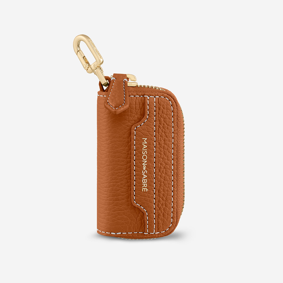 The Key Case Charm - Pecan Brown