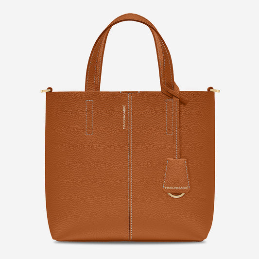 The Small Soft Tote - Pecan Brown