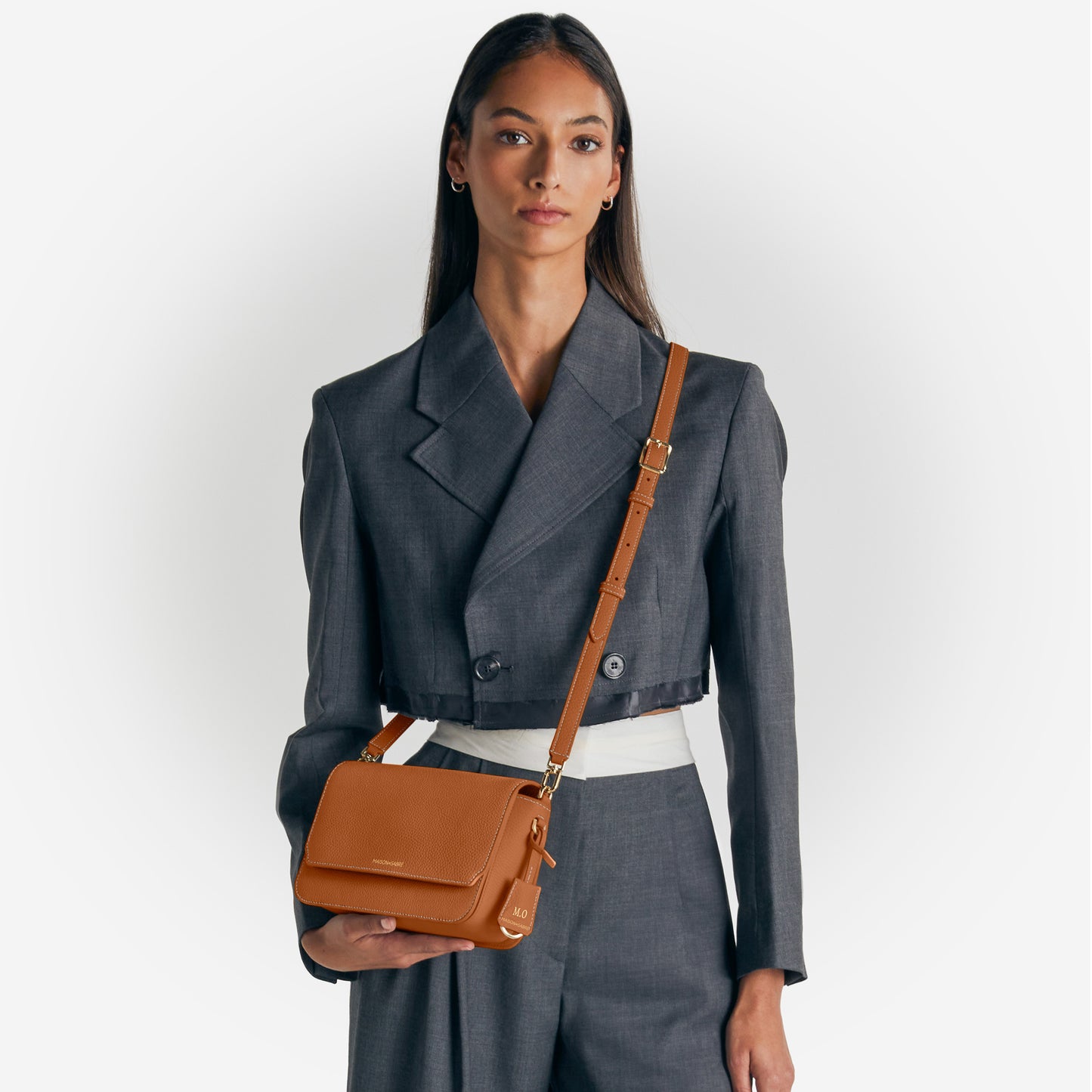 The Medium Flap Bag - Pecan Brown