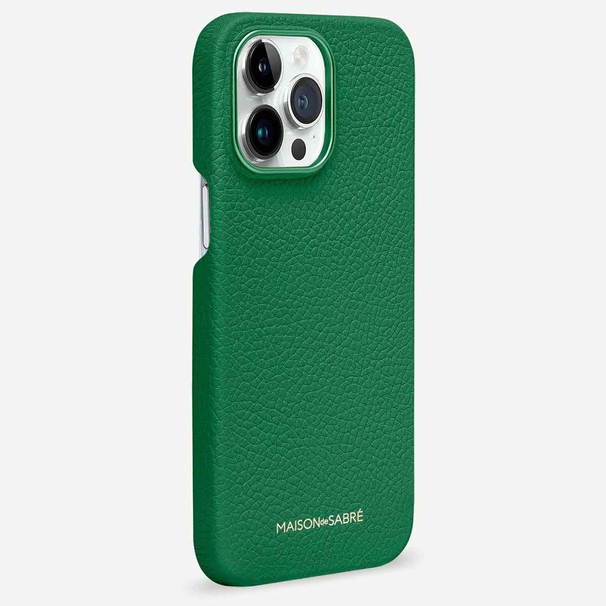 iPhone 15 Pro Case in Emerald Green | MAISON de SABRÉ
