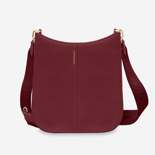 The Saddle Bag - Plum Red