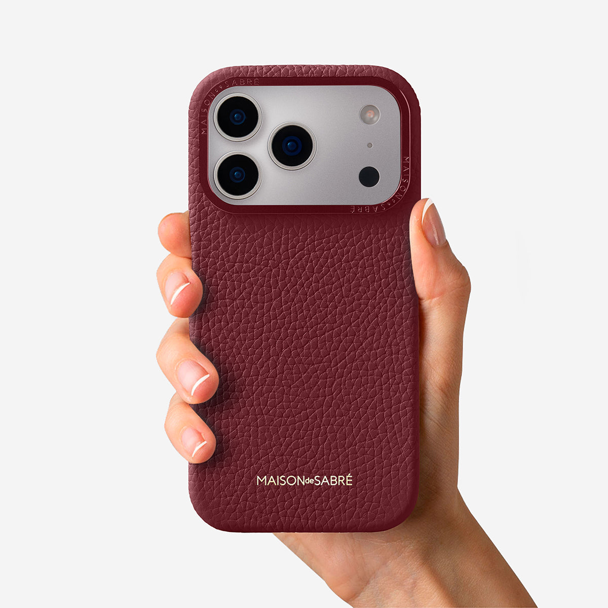 iPhone 17 Pro Max Case in Plum Red | MAISON de SABRÉ