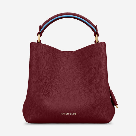 The Mini Bucket Bag - Plum Sky