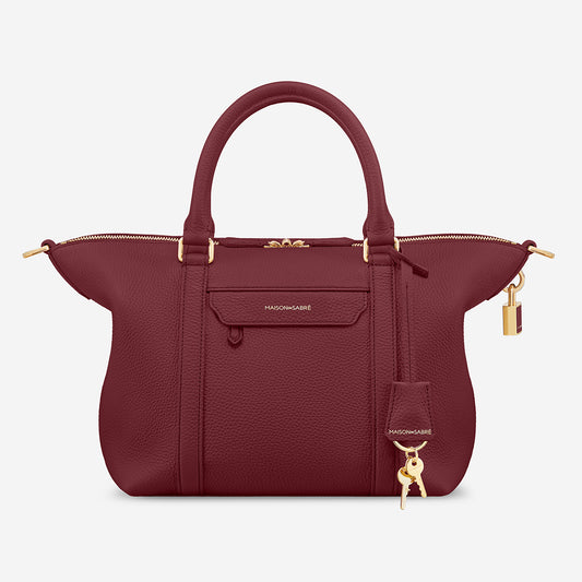 The Small Weekender - Plum Red