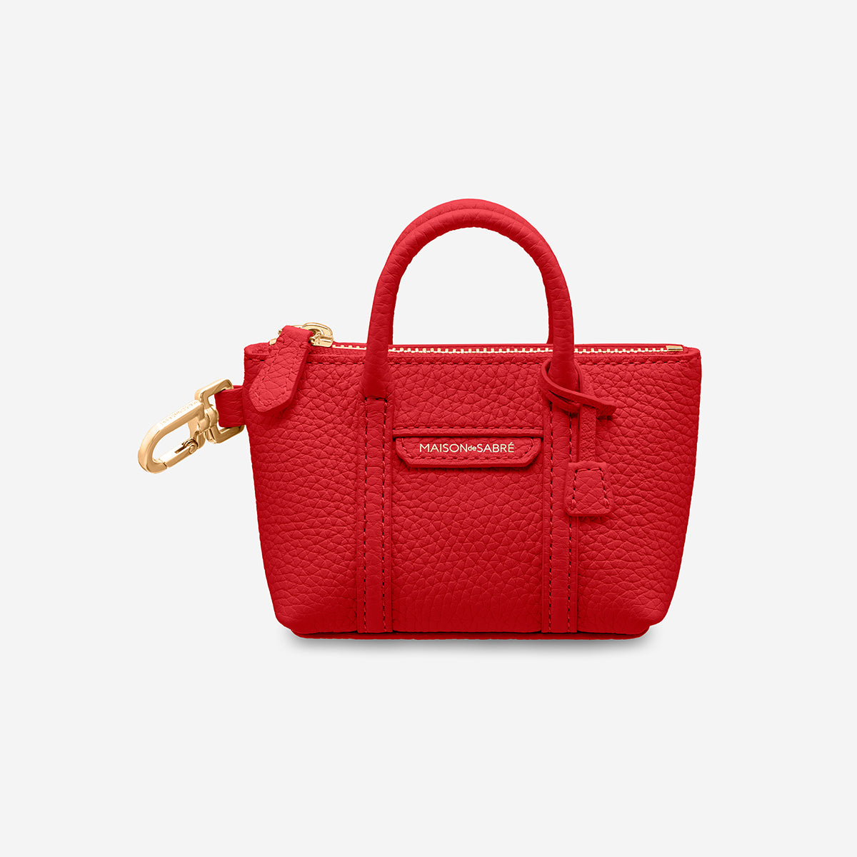 The SABRÉMOJI™ Weekender Charm - Pomegranate Red