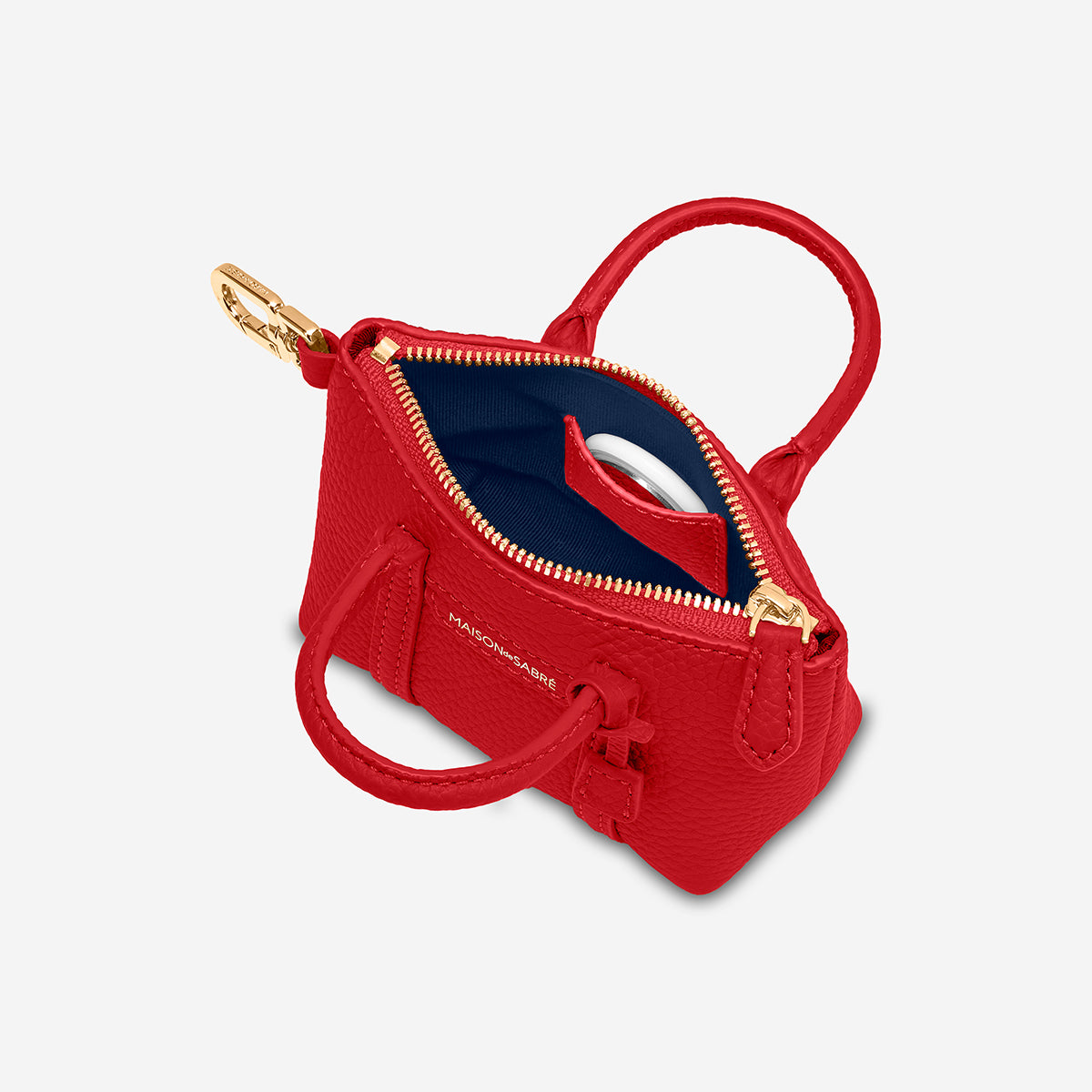 The SABRÉMOJI™ Weekender Charm - Pomegranate Red