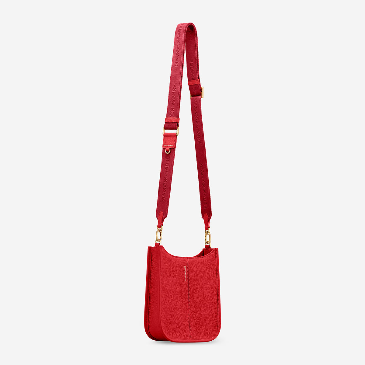 The Mini Saddle Bag - Pomegranate Red