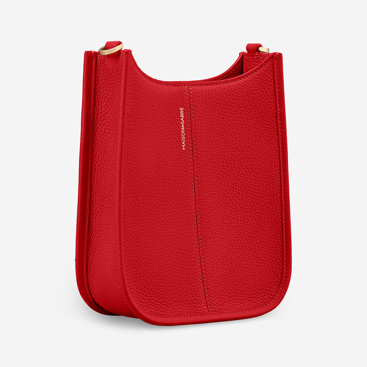 The Mini Saddle Bag - Pomegranate Red